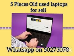 4 Pieces old used laptops for sell. 1. Dell 6th i3, 1100 qr. 2. Leno 0