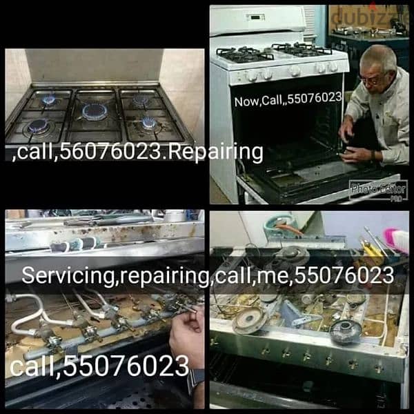 gas Coockar and service repair please call my no caII,me,55076023 0