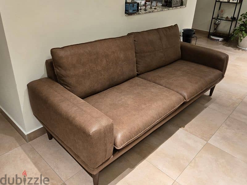 Brand New 3 Seater Leather Sofa 3