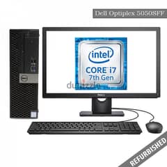 DELL Optiplex 5050-i7-7th Gen-8GB RAM-256GB M. 2 SSD-500GB HDD-DELL 23 0