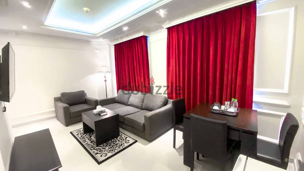 F/F 1BHK Apartment in a Luxury hotel at Old al Ghanim (Monthly). 9