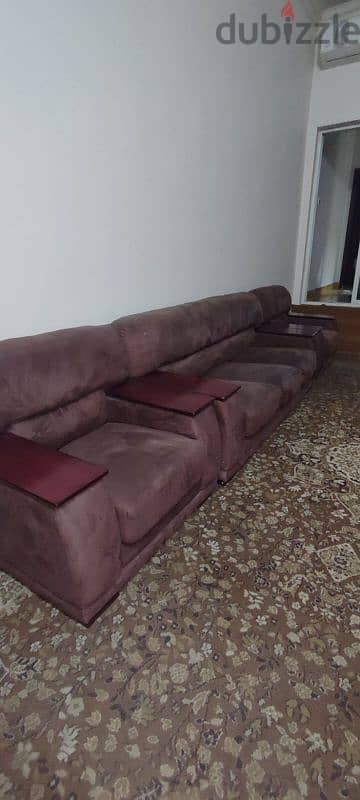 3 seater and two 1 seater sofas