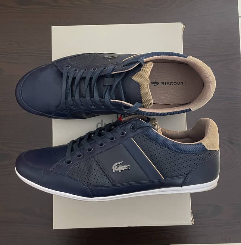 LACOSTE MAN SHOES - NAVY - SIZE 42 EU 1