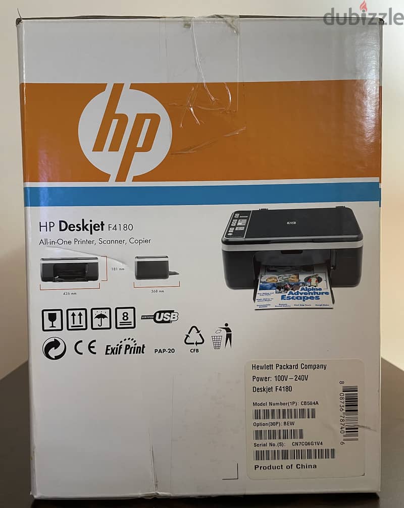 HP Deskjet F4180 All-In-One Inkjet Printer 3