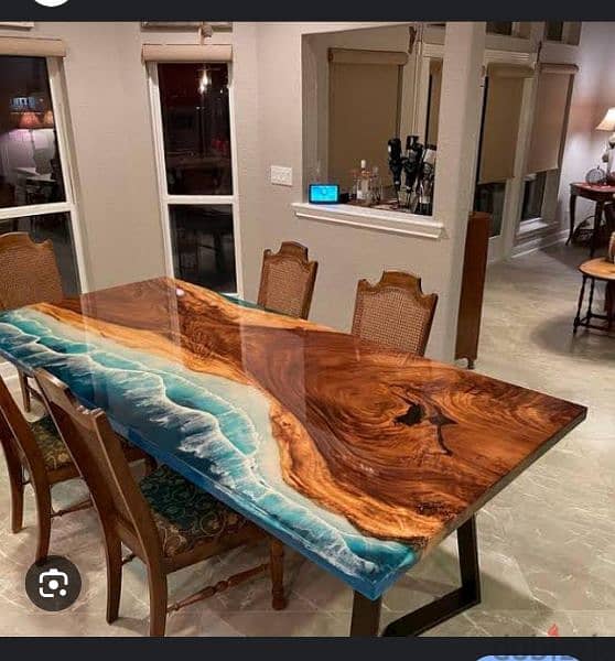 epoxy luxury dinning tables. whatsapp for order 0092304-8683392 2