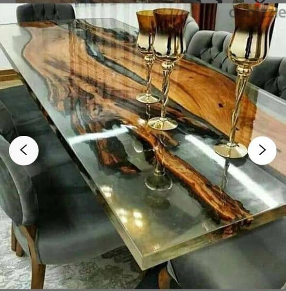 epoxy luxury dinning tables. whatsapp for order 0092304-8683392 6