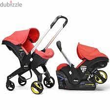 Leezada 4-in-1 Black Baby Stroller