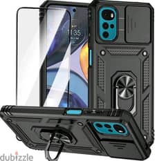 S24 ultra military quality  cover with screen tempered glass 0