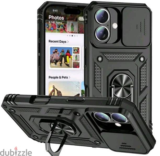 S24 ultra military quality  cover with screen tempered glass 3