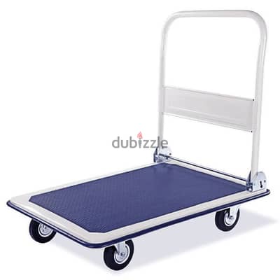 Foldable platform trolley