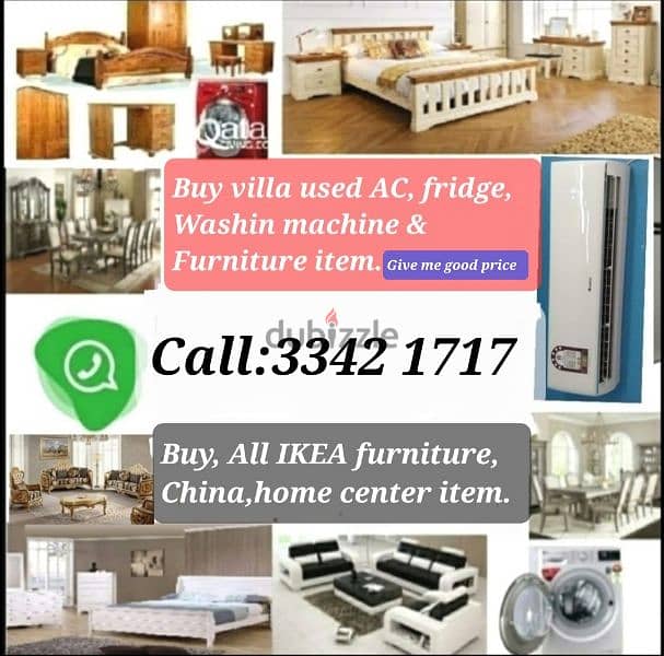 we buy used furniture items & home application. 1