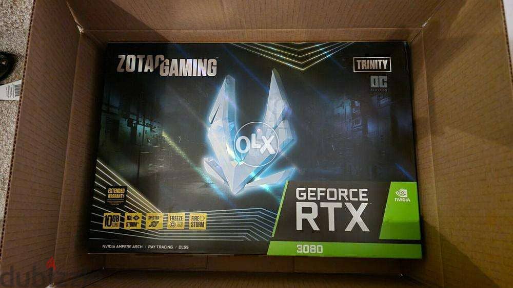 NEW ZOTAC GeForce 3080 RTX Trinity OC 10GB LHR 0