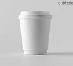 8 oz white paper cup 0