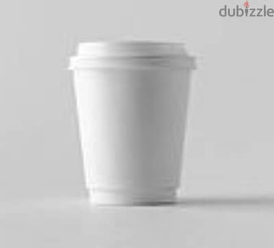 8 oz white paper cup