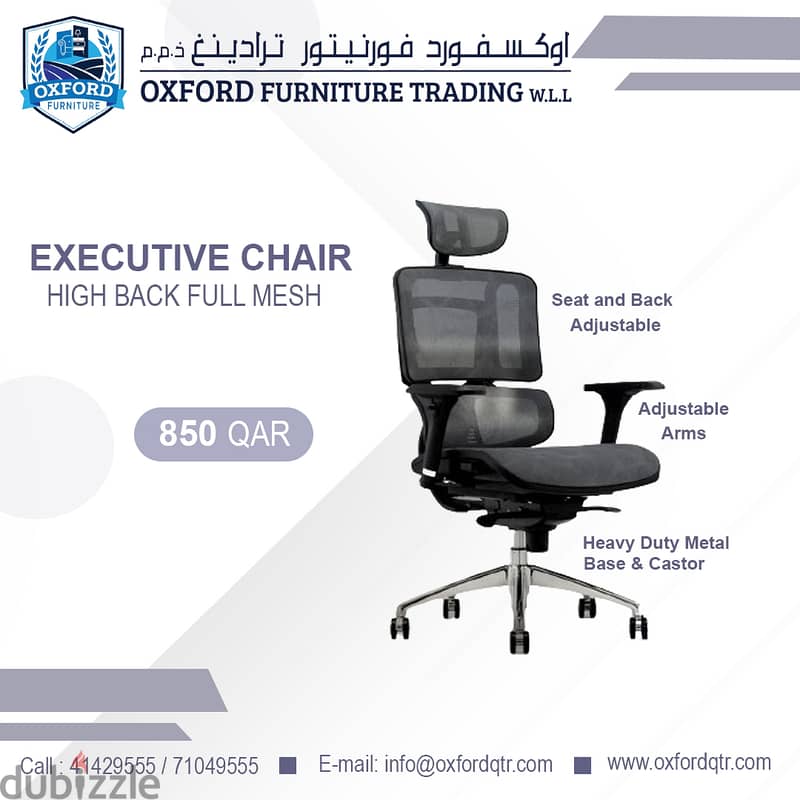 Execuitve Chair High Back Full Mesh 0