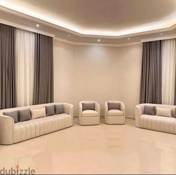 repair sofa @ new sofa  @ window curtains  @ majlis arodia @ wallpaper 5