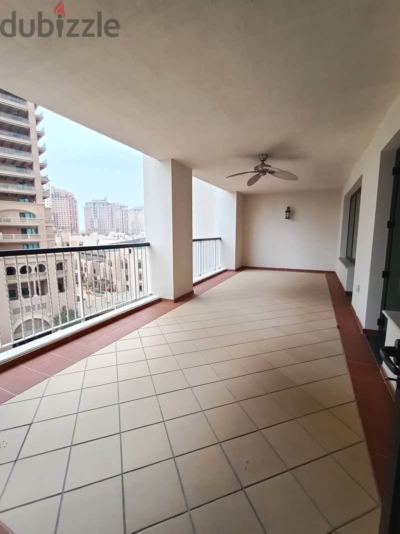 Semi furnished 2 bhk with big balcony apartment at Porto Arabia 10