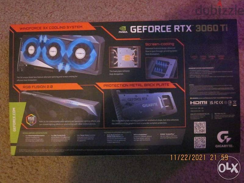 NEW Gigabyte NVIDIA GeForce RTX 3060 Ti 1