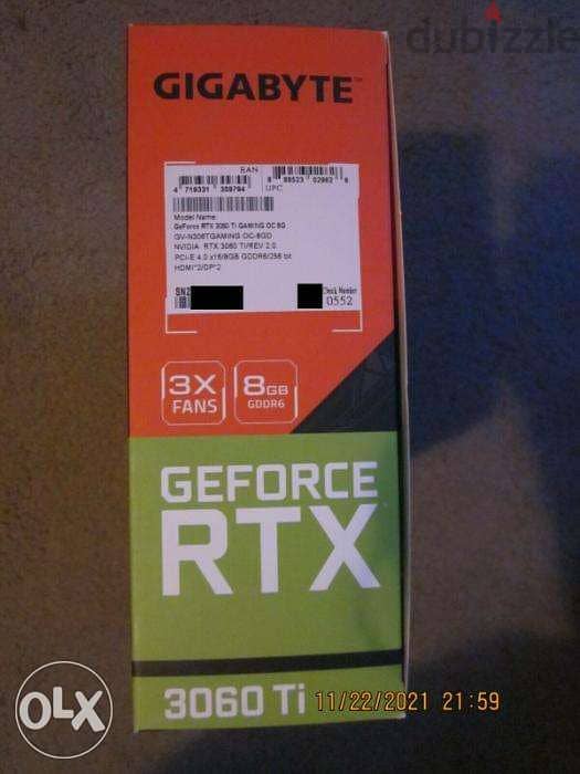 NEW Gigabyte NVIDIA GeForce RTX 3060 Ti 2