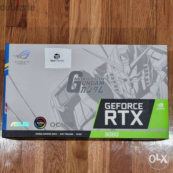 NEW ASUS ROG STRIX Nvidia GeForce RTX 3080 Gundam WHITE NON LHR 0