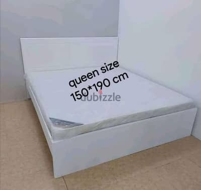 queen bedframe with mattress new