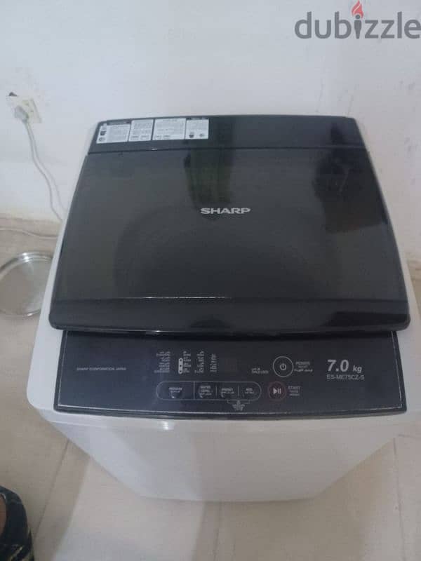 Washer, 7 kg, Japanese brand Sharp, almost new. 2