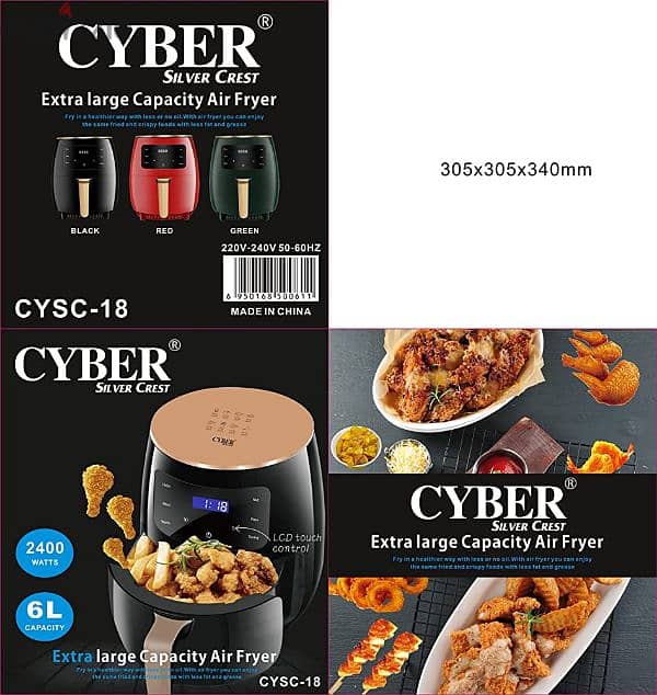 Silver Crest 6 Liters Digital Air Fryer 0