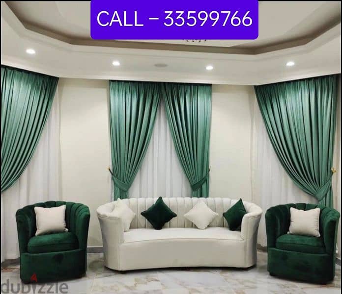 repair sofa @ new sofa  @ window curtains  @ majlis arodia @ wallpaper 0