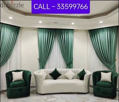 repair sofa @ new sofa  @ window curtains  @ majlis arodia @ wallpaper 0