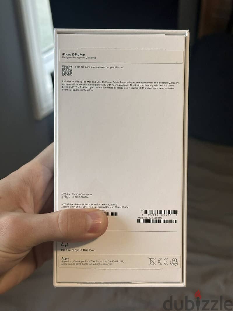 Apple iPhone 16 Pro Max - 256 GB - White Titanium ‪+1 (682) 280‑4337‬ 2