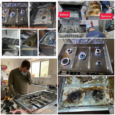 gas stove/oven/cooker, electronic  and servicing,repairing