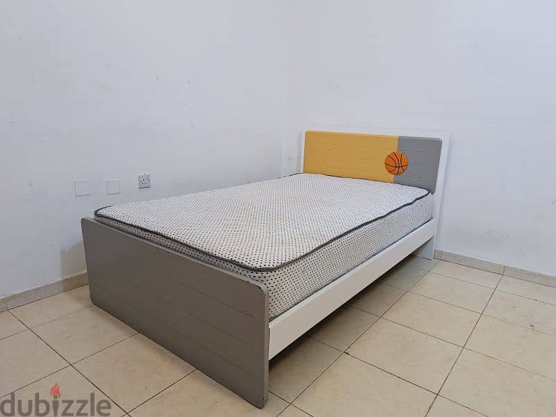 bed with mattress for sale size 120 x200 cm 1