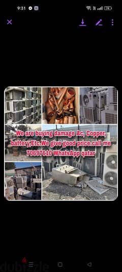 we are buying damage ac please contact me . 70697610 0