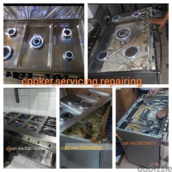 gas Coockar and service repair please call my no caII,me,55076023 0