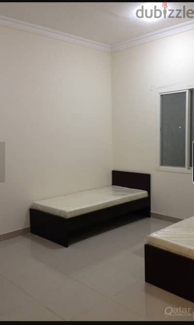 FURNISHED BED SPACE 917 QR AVAILABLE IN A FLAT IN MATAR QADEEM CALL 33