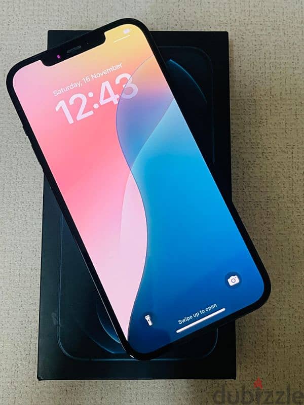 I phone 12 pro max 256 gb blue color 6