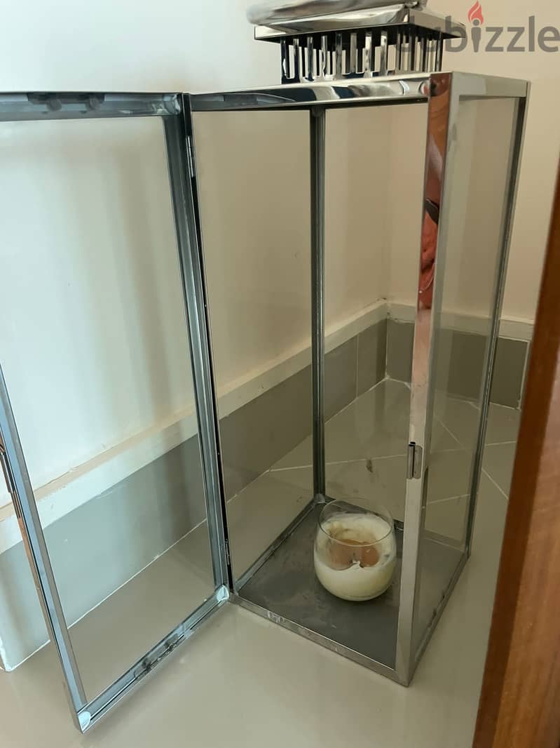 Metal Frame Glass Candle Box 2