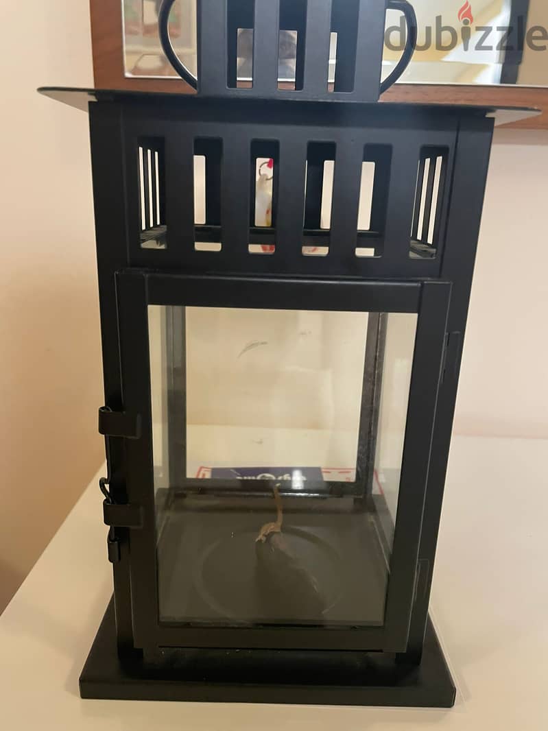 Metal Frame Glass Candle Box 6