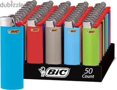 BIC Classic Lighter, Fashion Assorted Colors, 50Count