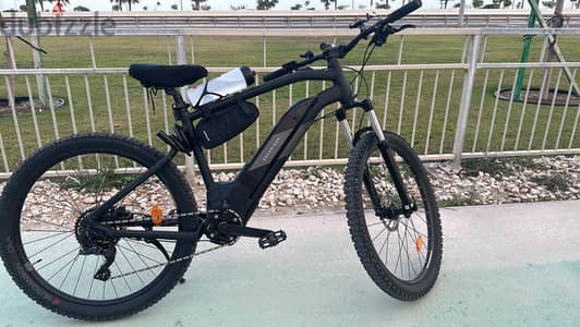 Mountain Bike battery assisted pedaling with gear