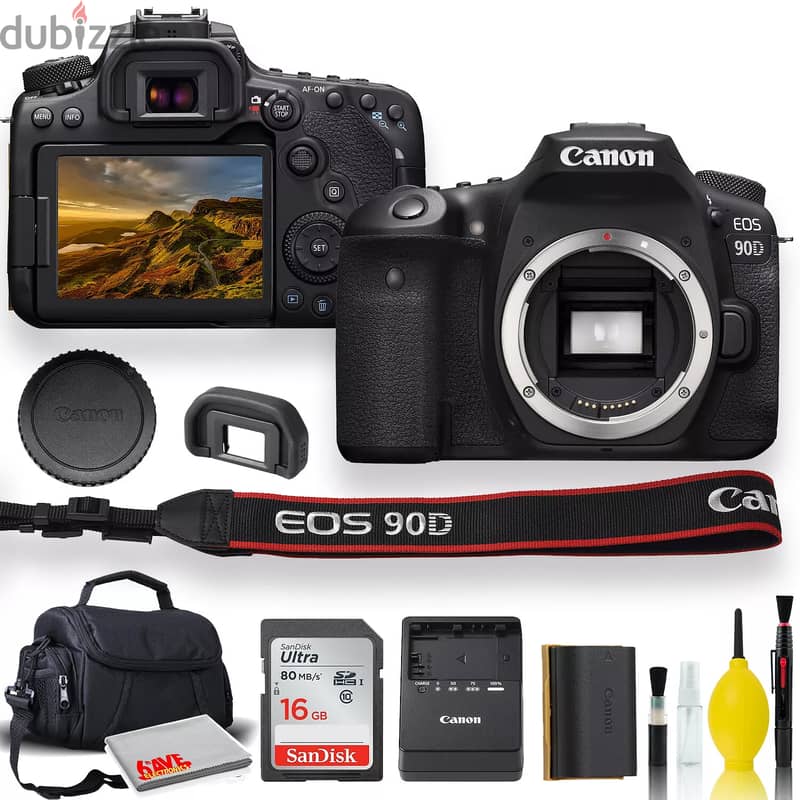 Canon EOS 90D Camera W/ 18-135mm and EF-S 55-250mm Lenses 0