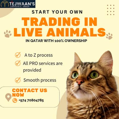 Effortless Setup for Your Live Animal Trading Business in Qatar