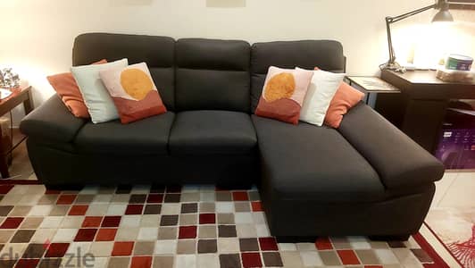 L shape sofa as new with delivery