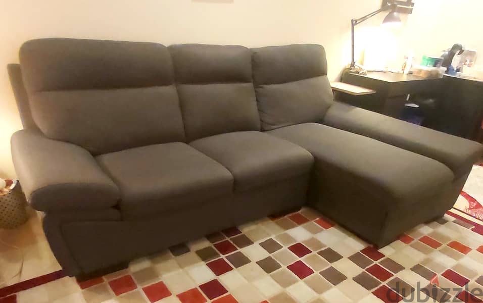 L shape sofa as new with delivery 1