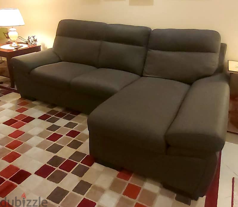 L shape sofa as new with delivery 2