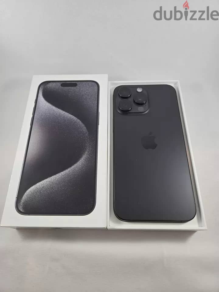 Apple iPhone 15 Pro Max 256GB Black  factory Unlocked 3