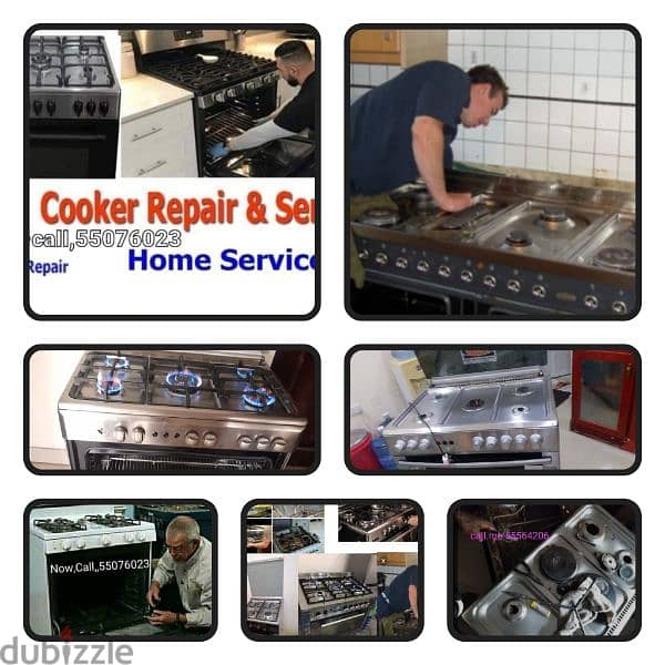 gas Coockar and service repair please call my no caII,me,55076023 3