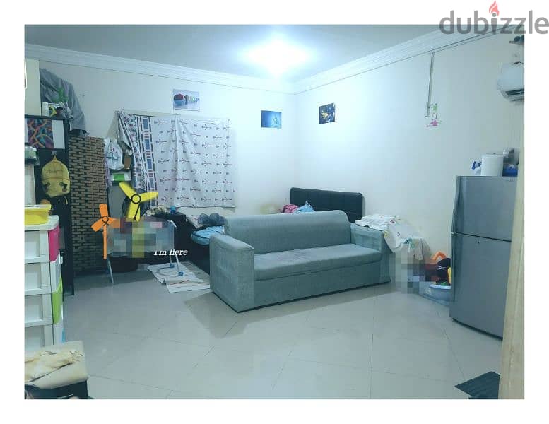 Fully furnished studio availble fro 6 month at abuhamour fro family 0