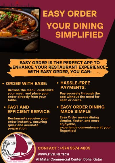 Easy Order Application – Your Dining, Simplified