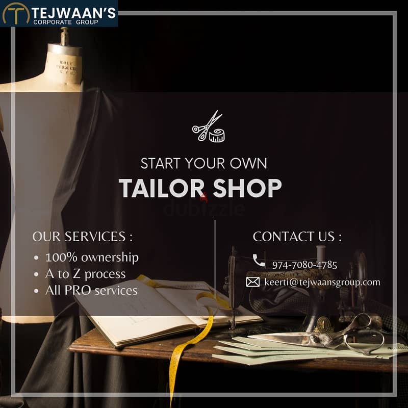 Start Your Tailoring Business with Ease!  0